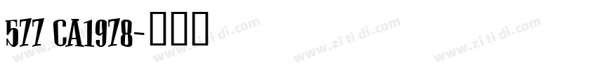 577 CA1978字体转换